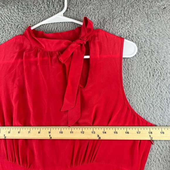 Anthropologie Girls From Savoy 100% Silk Summer Dress Sleeveless size Ten - Picture 5 of 11